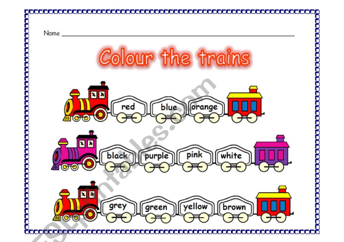 Colours Worksheet worksheet