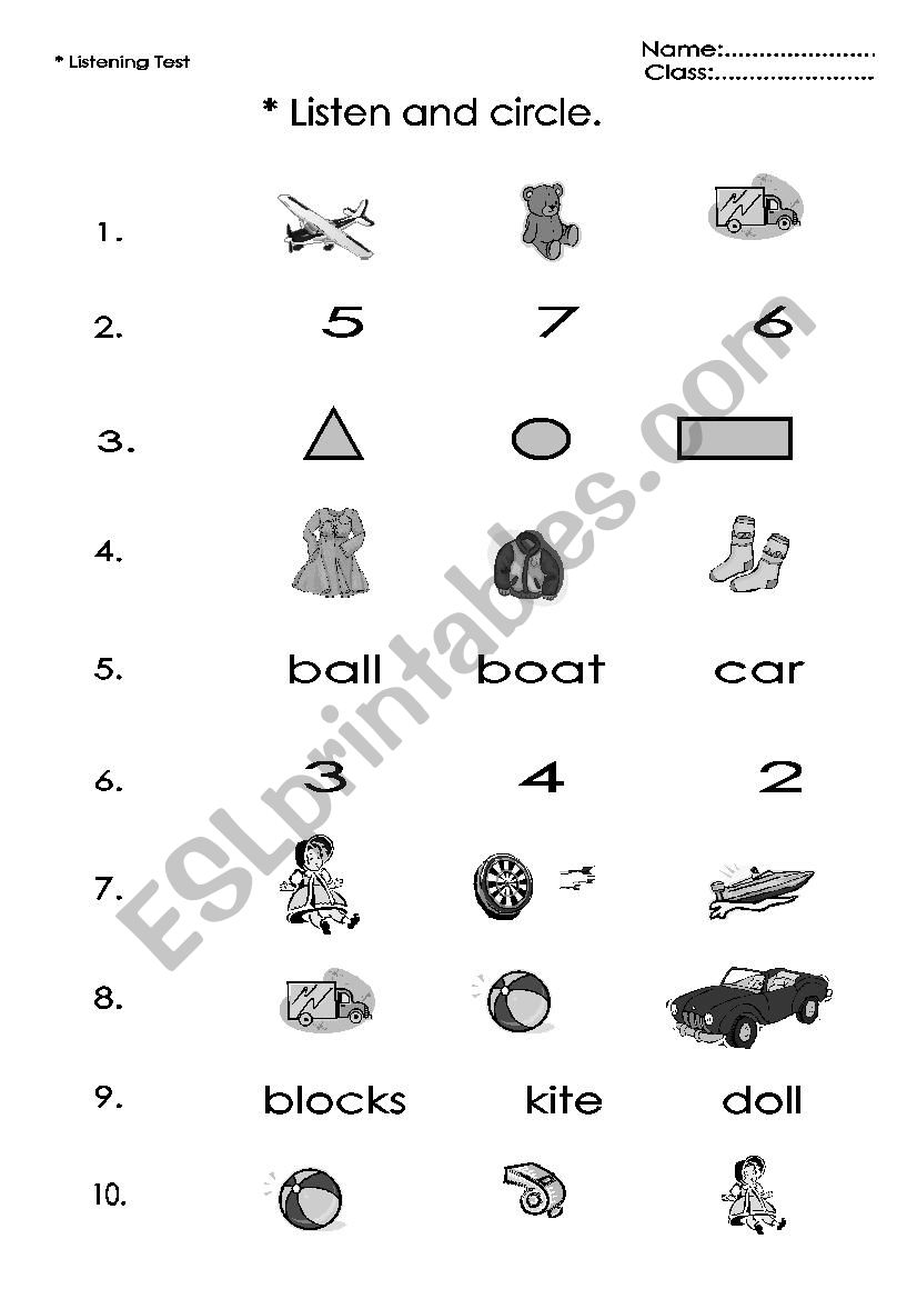 toys and shapes worksheet