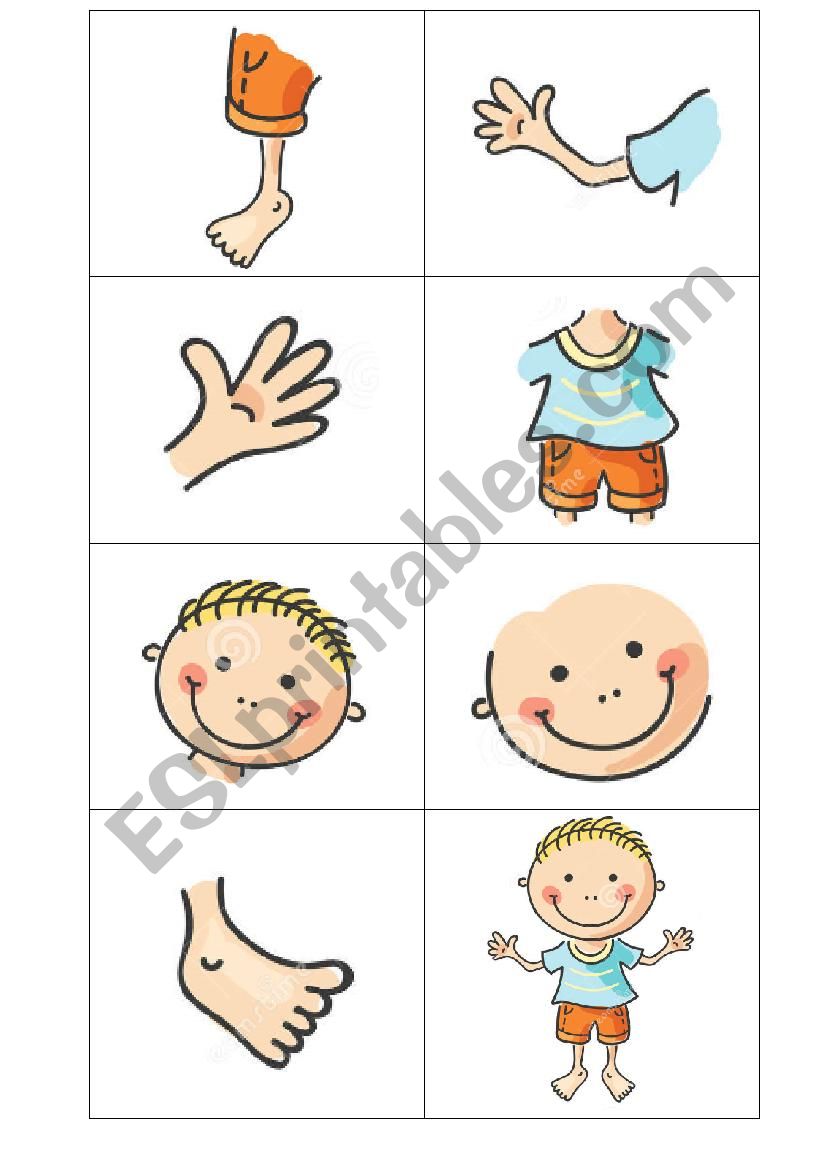 Body Parts worksheet