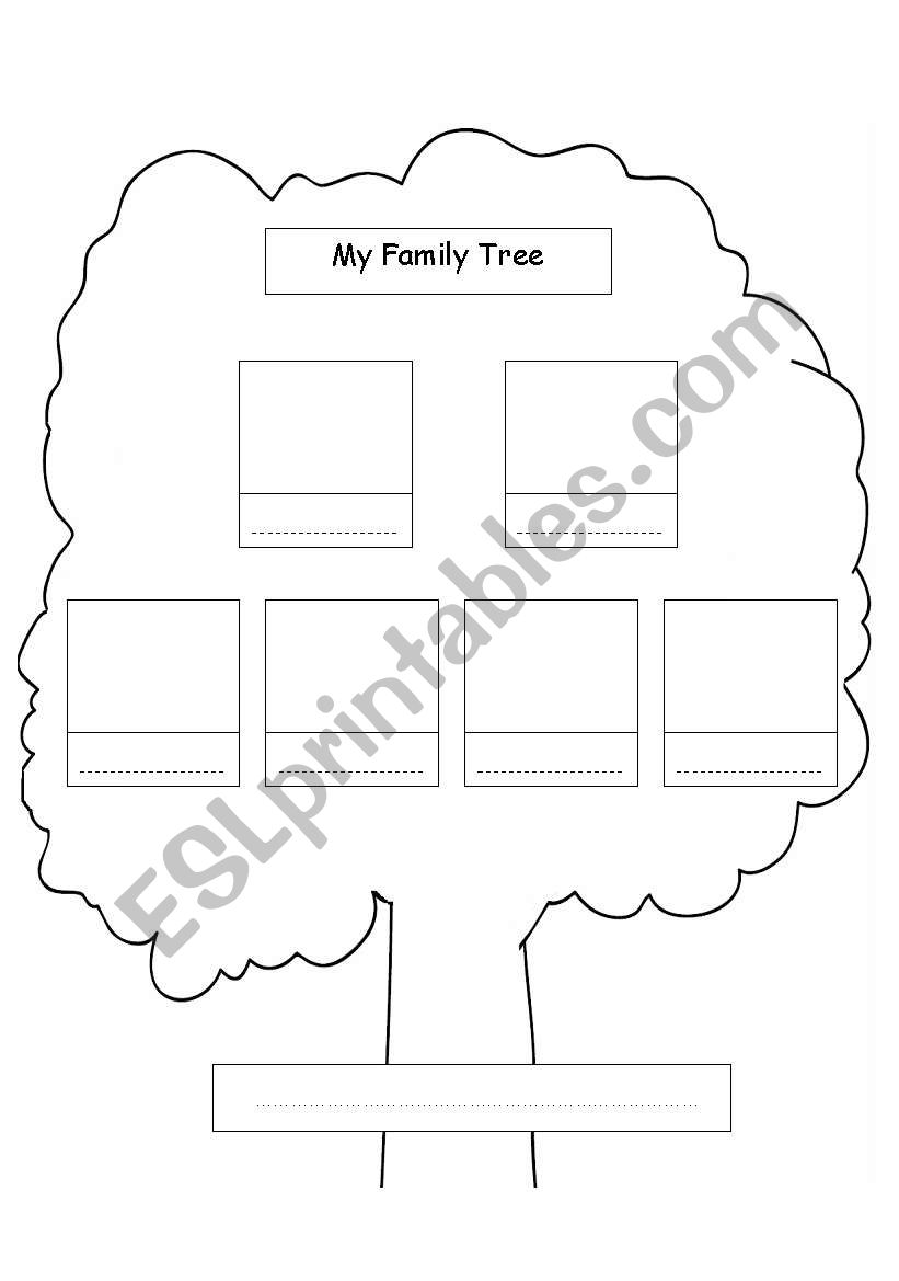 Family Tree worksheet