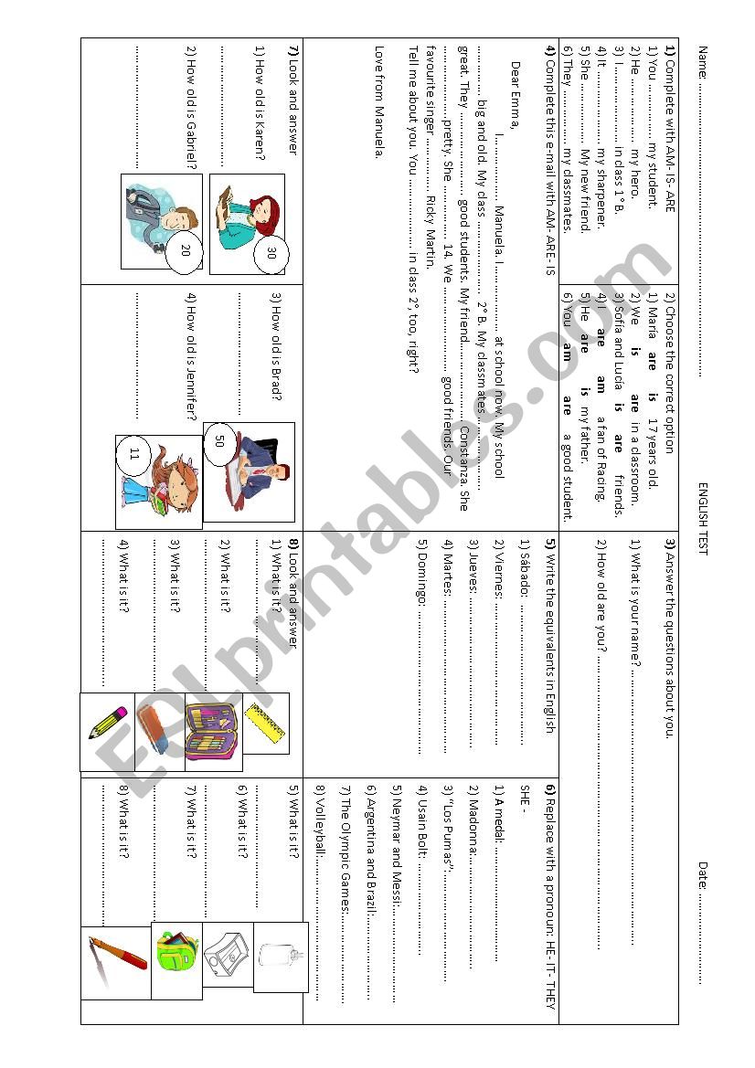 english-test-for-beginners-esl-worksheet-by-rosi