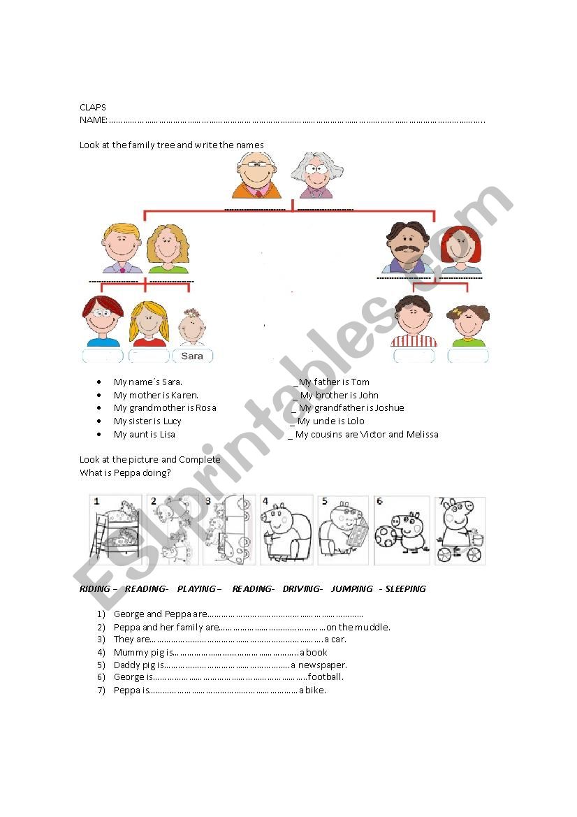 Revision Test (present continuous)