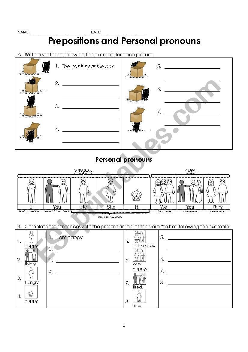 PREPOSITIONS AND PERSONAL PRONOUNS