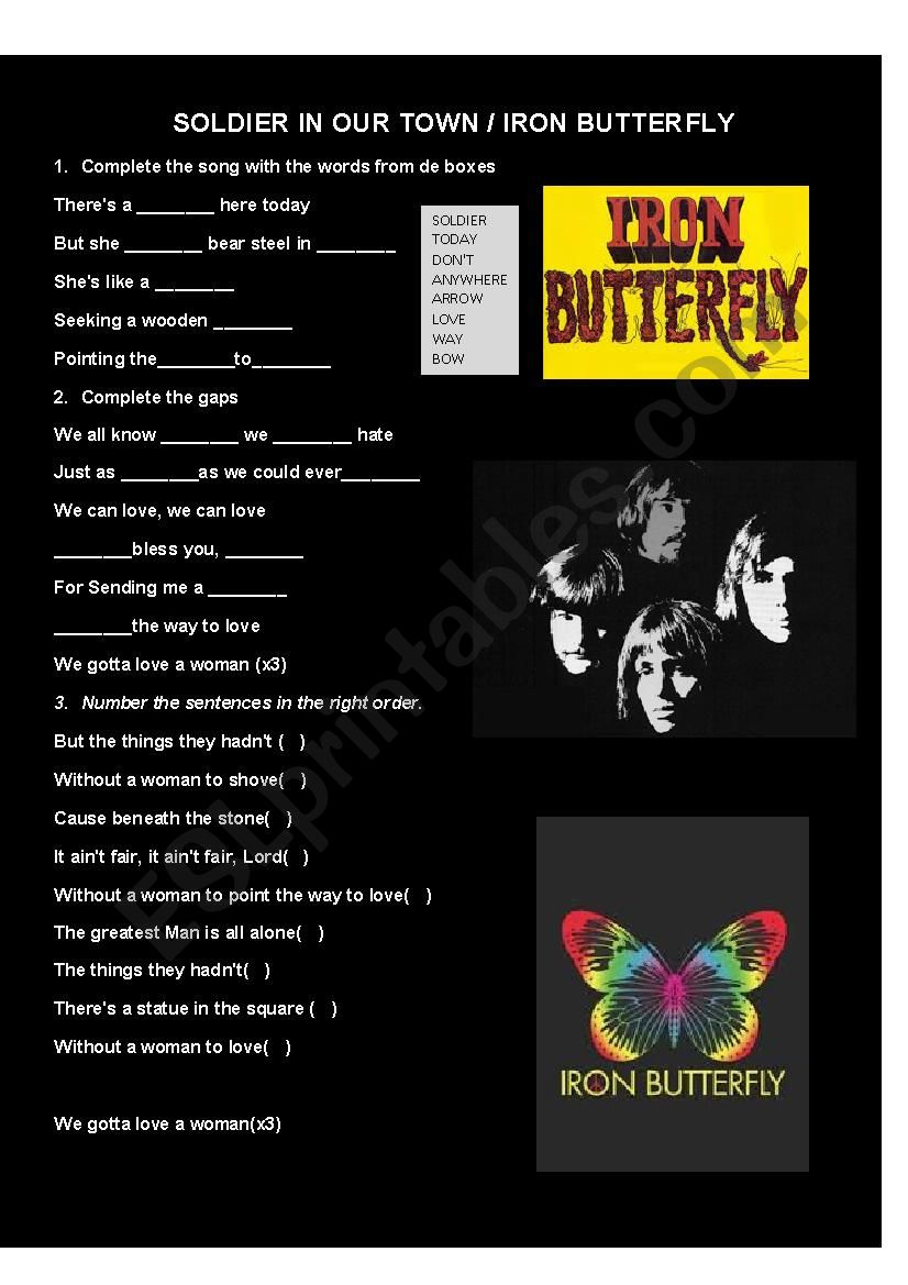 Soldier in our town - song IRON BUTTERFLY
