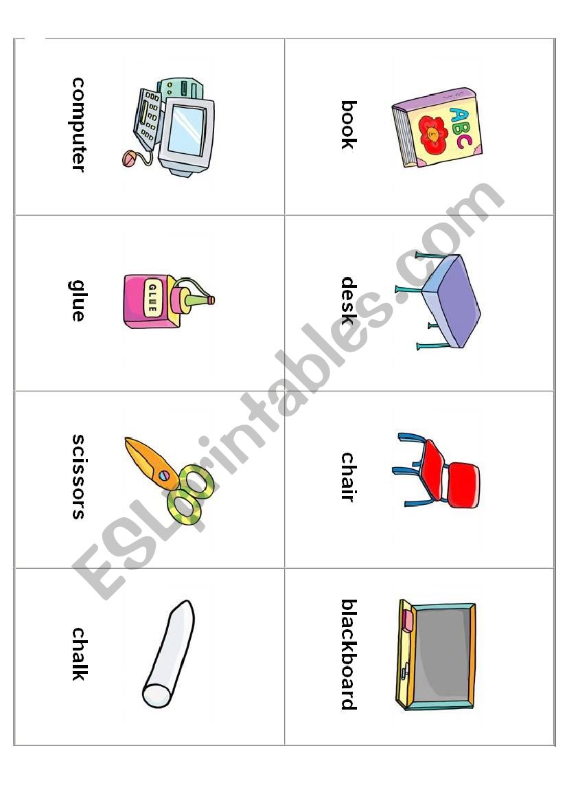 UTILES ESCOLARES worksheet