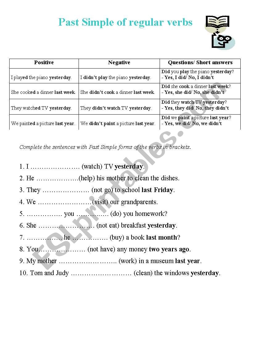 Past Simple - theory and practice