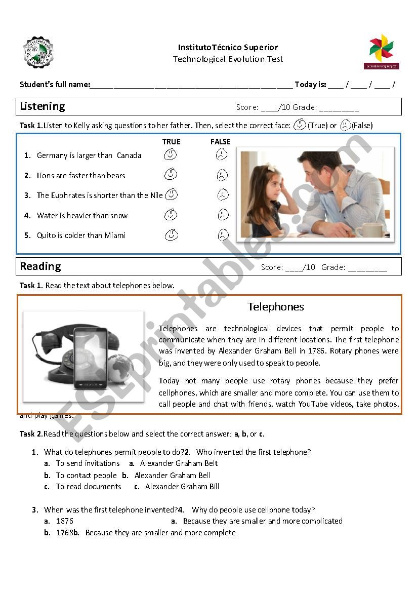 Comparatives worksheet