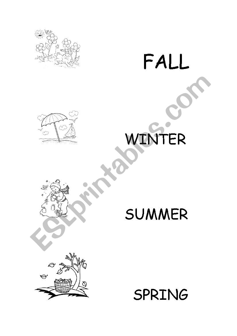 Seasons of the year worksheet