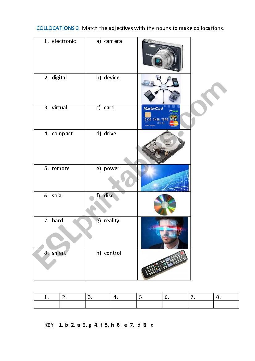 COLLOCATIONS 3 worksheet