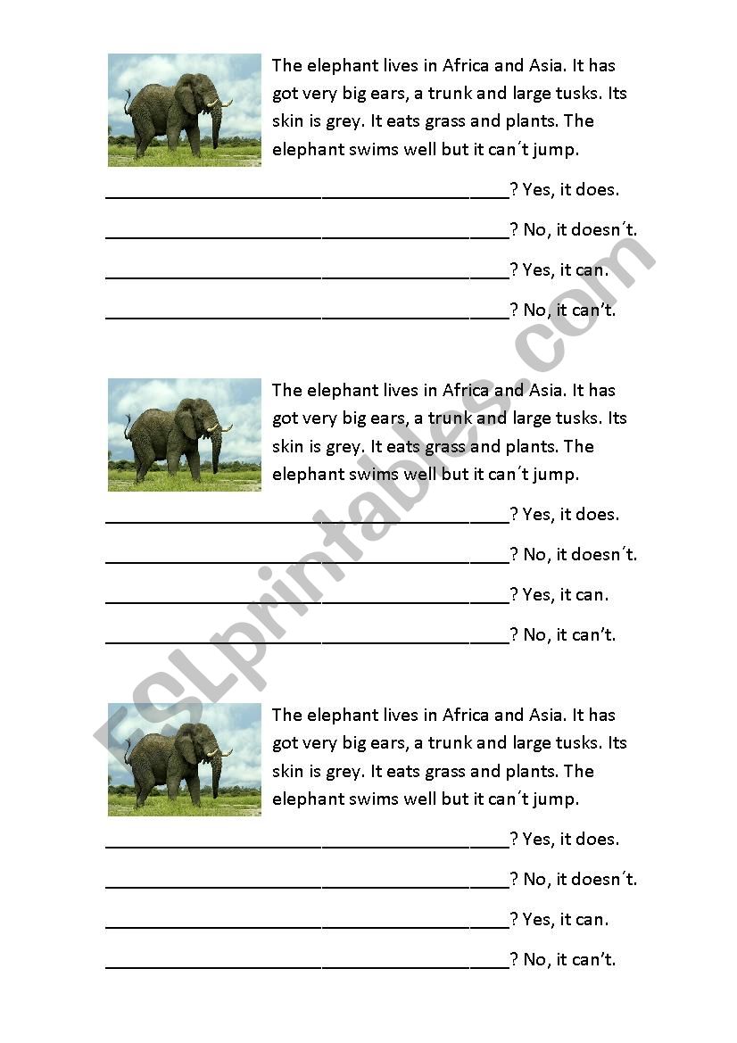 MAKE QUESTIONS worksheet