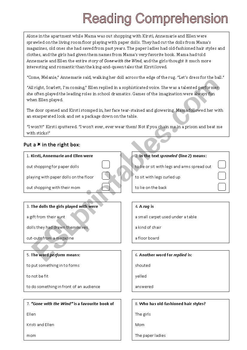 alone at home worksheet