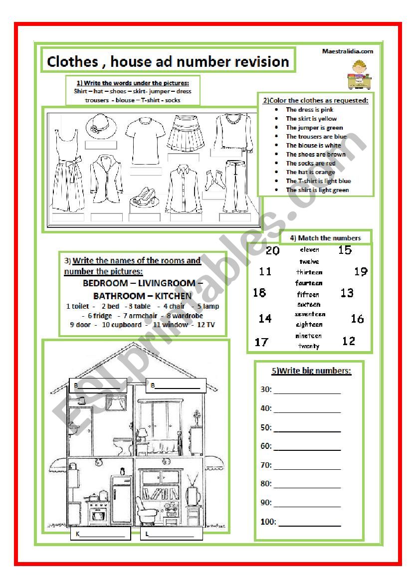 back to school  worksheet