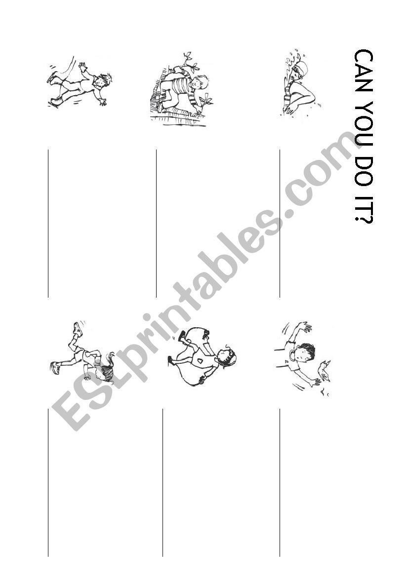 Can you do it? worksheet