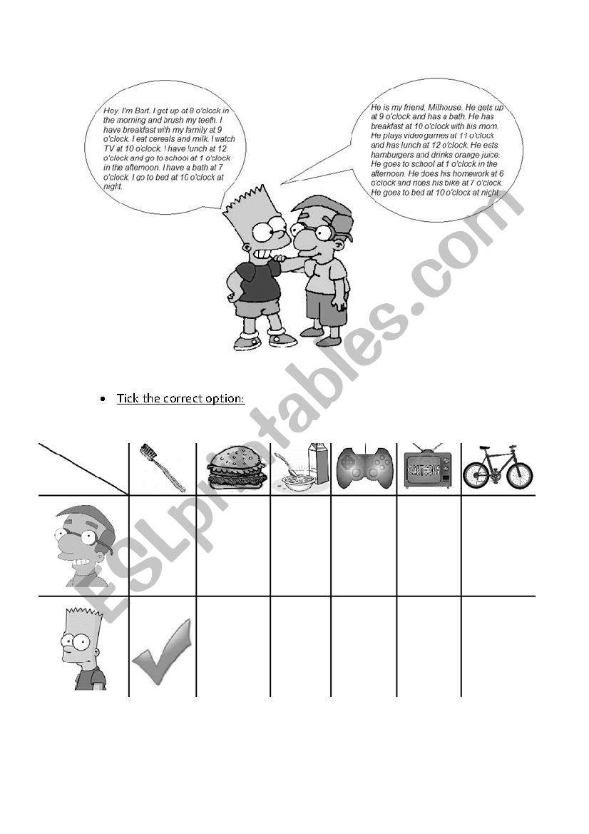 Present Simple worksheet