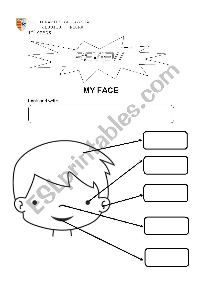 face - ESL worksheet by crismos