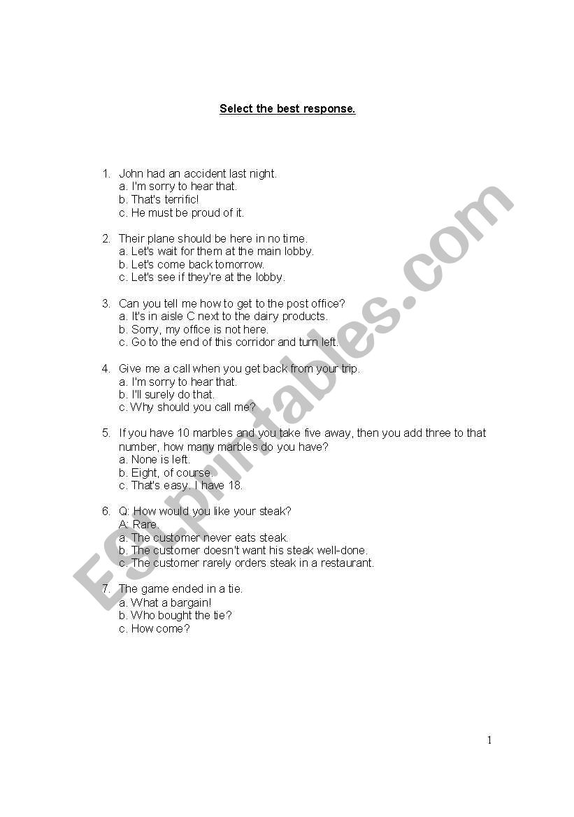 inference worksheet