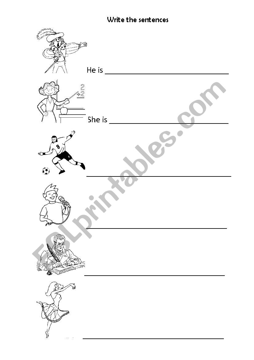 He is or She is_jobs worksheet