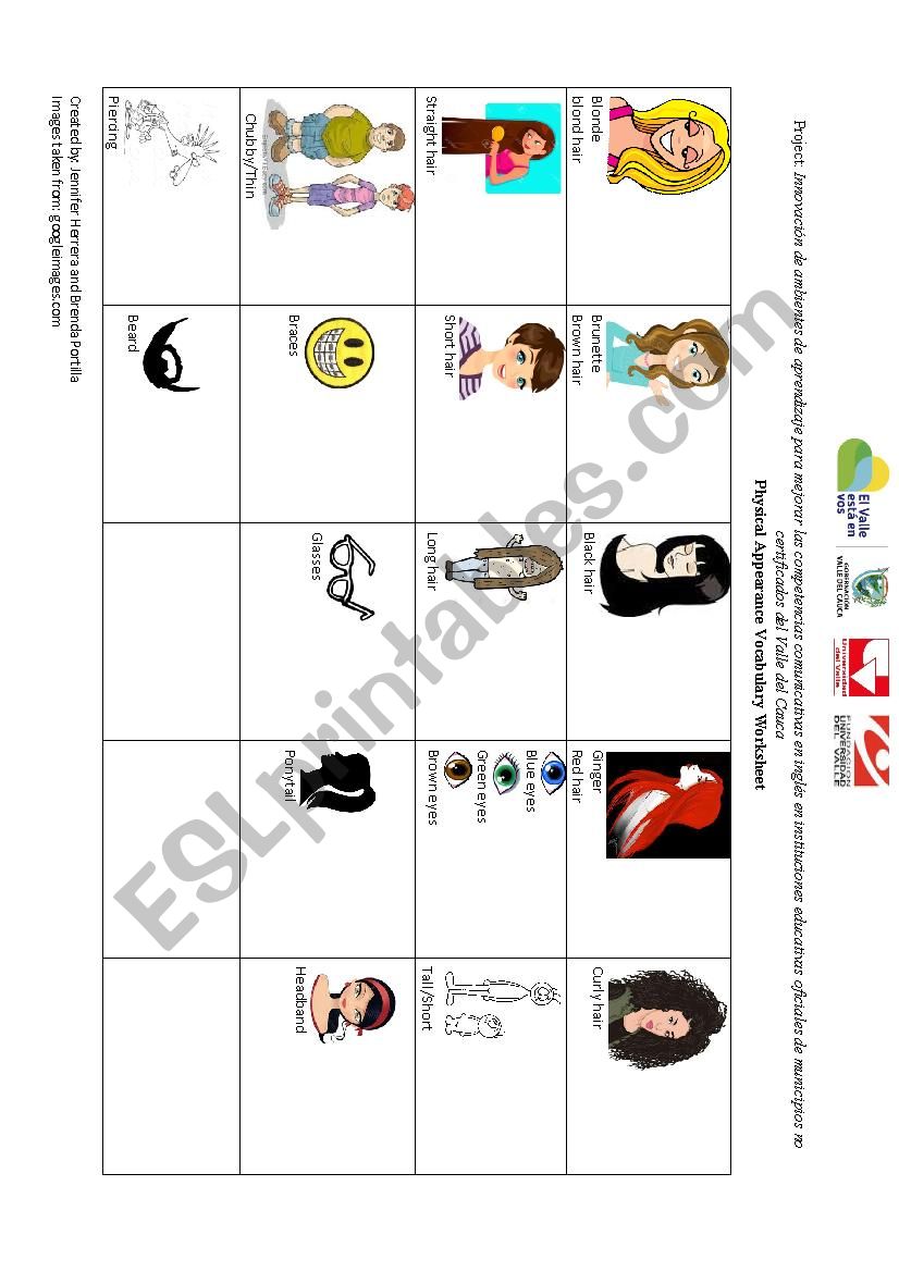 Worksheet physical description