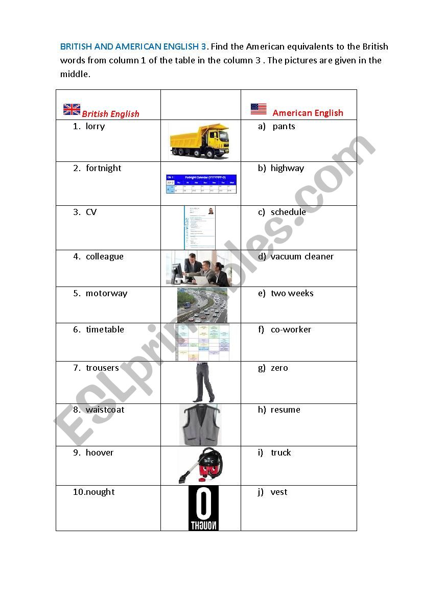 British and American English 3