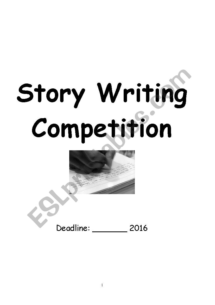 Story Writing Competition worksheet