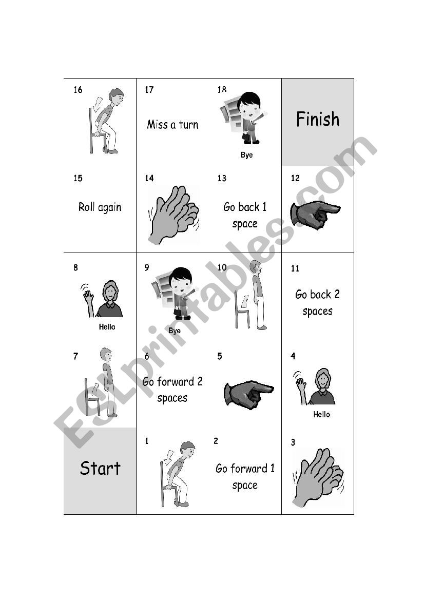 play game worksheet