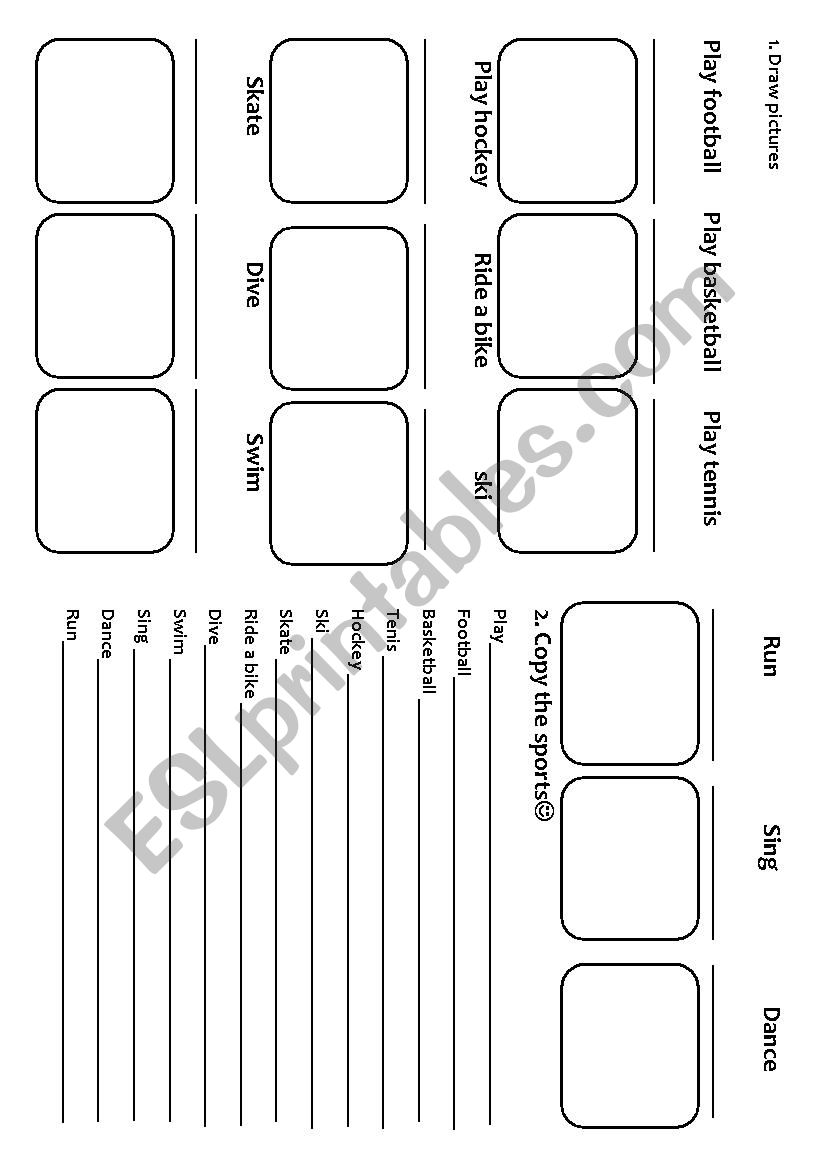 sports worksheet