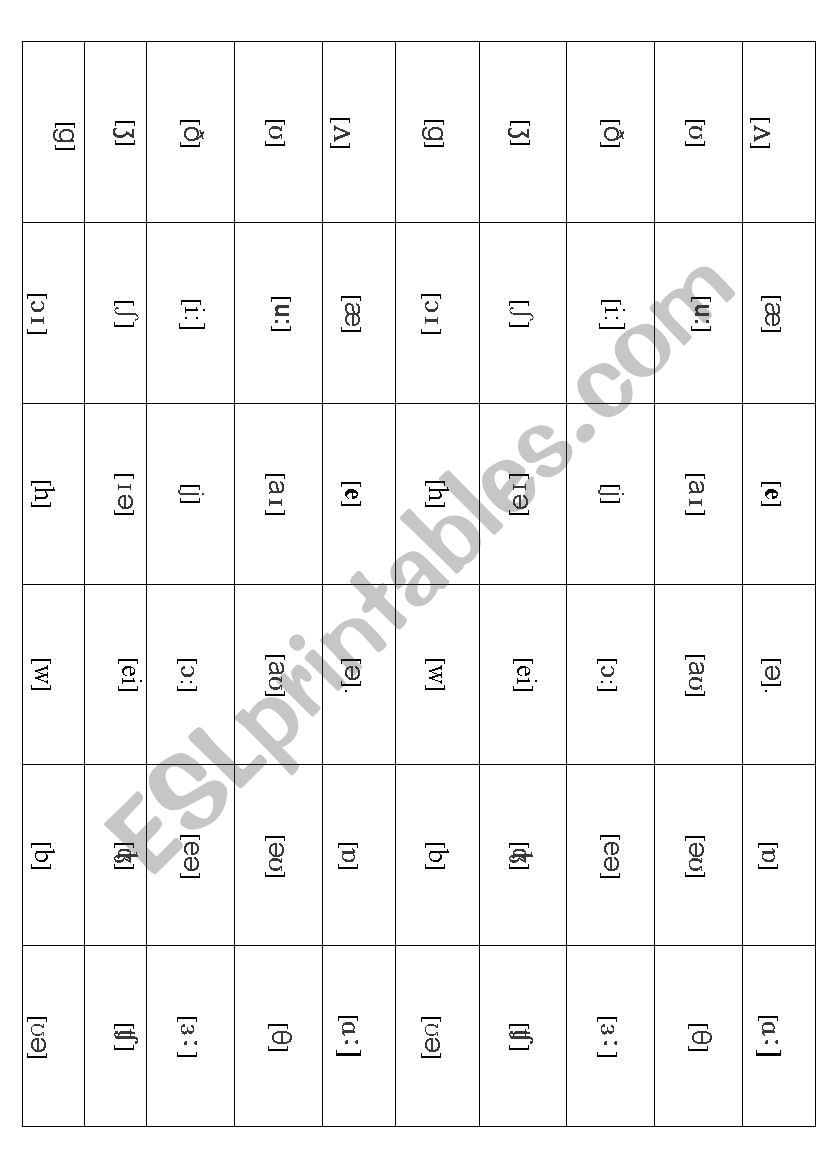 Phonetic worksheet