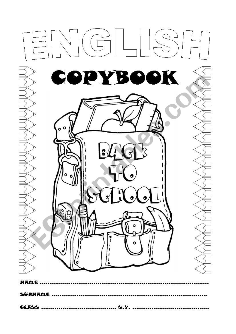 Cover worksheet