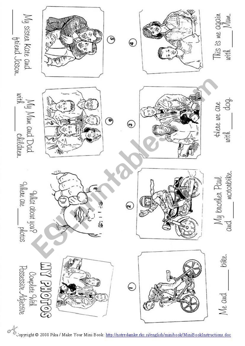 Possessive adjectives worksheet