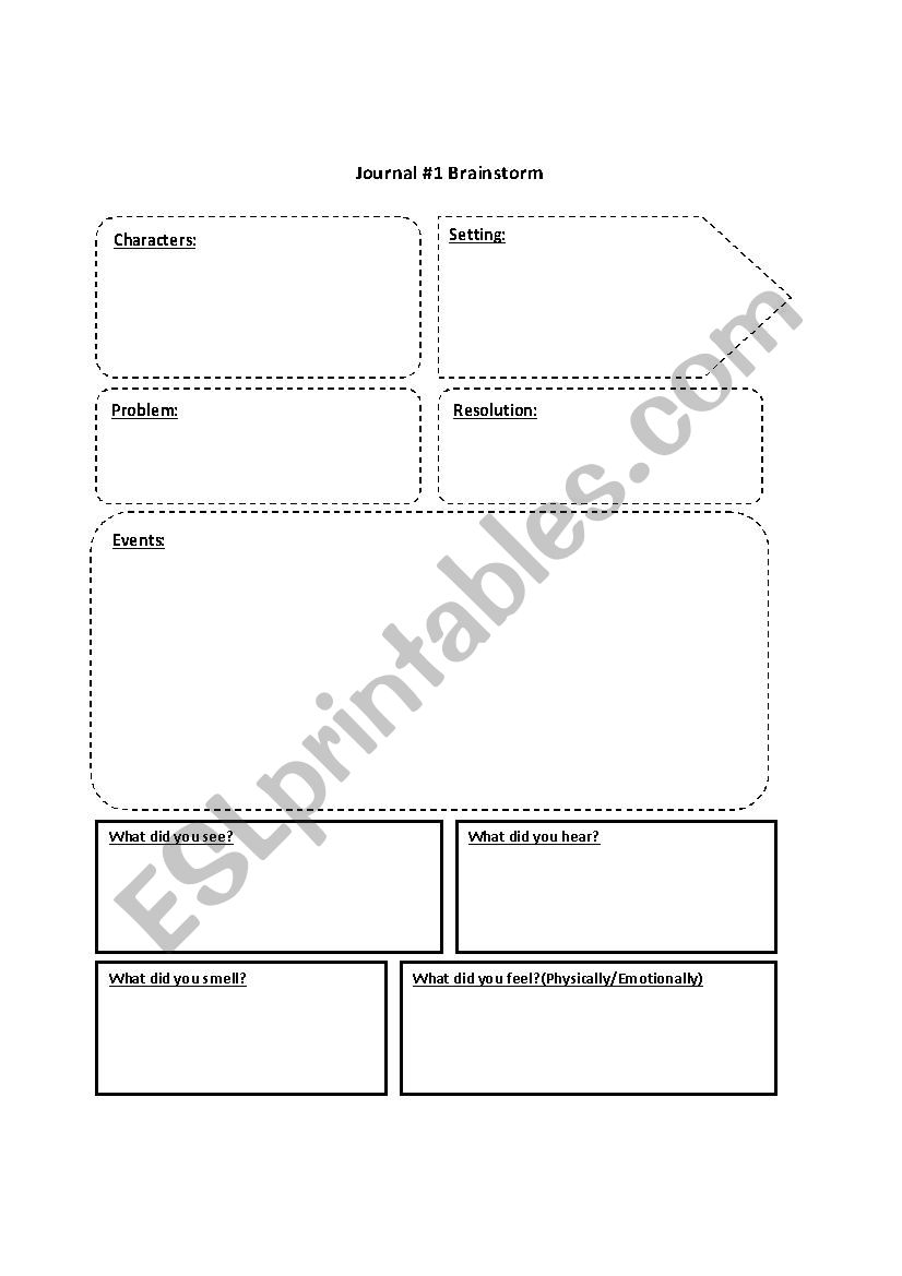 Brainstorm Help worksheet