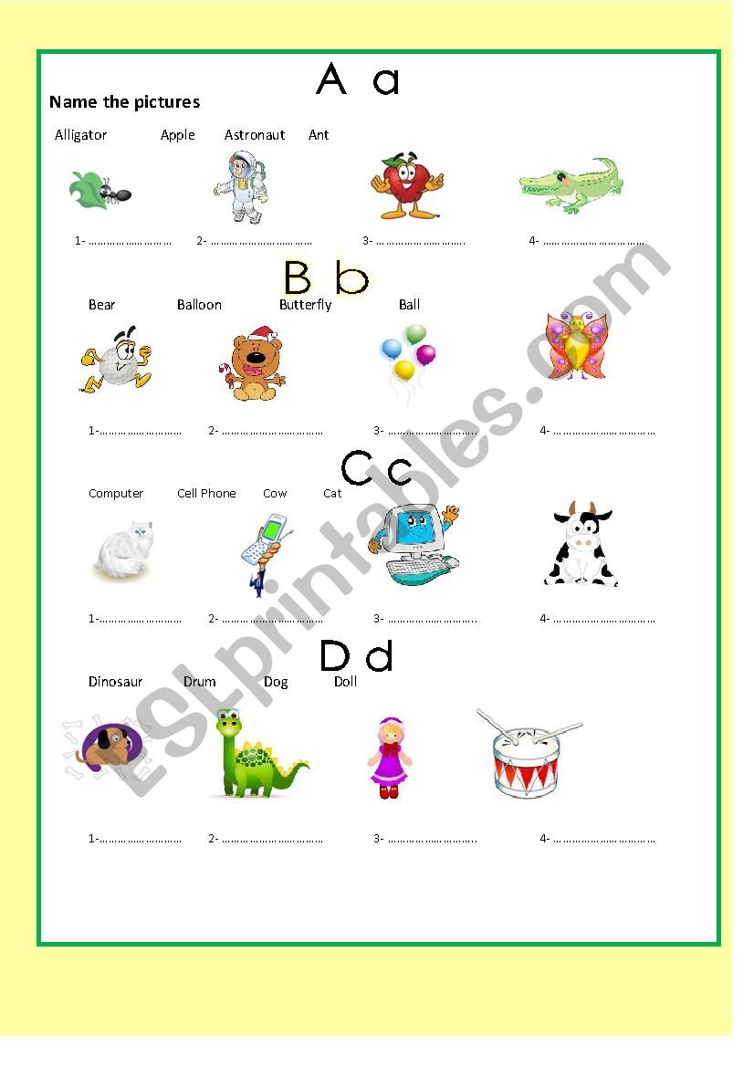 Alphabet 1 exercise  worksheet