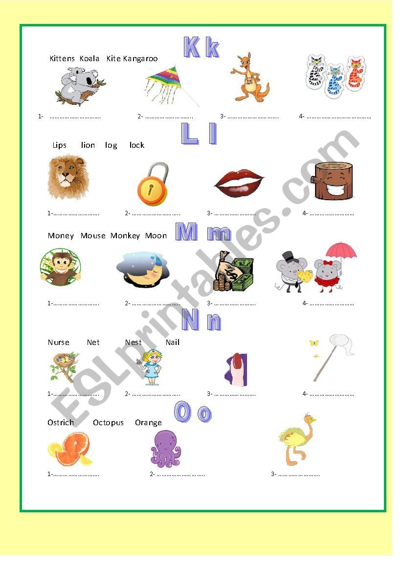 alphabet 2 exercise  worksheet