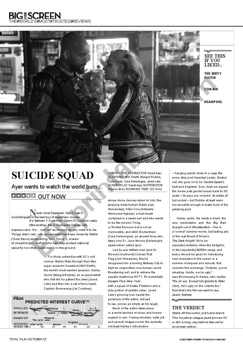 Suicide Squad (Reading + Speaking)