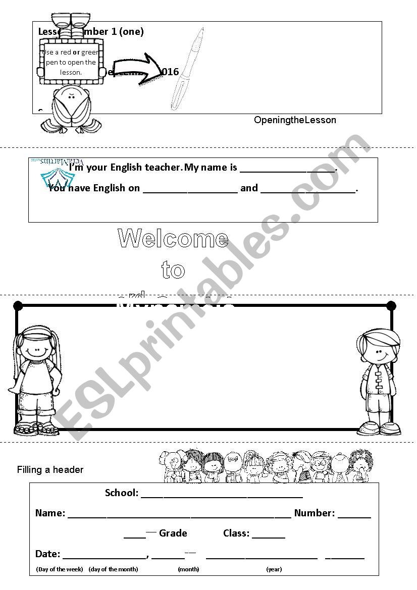 School Desk Name Esl Worksheet By Veram