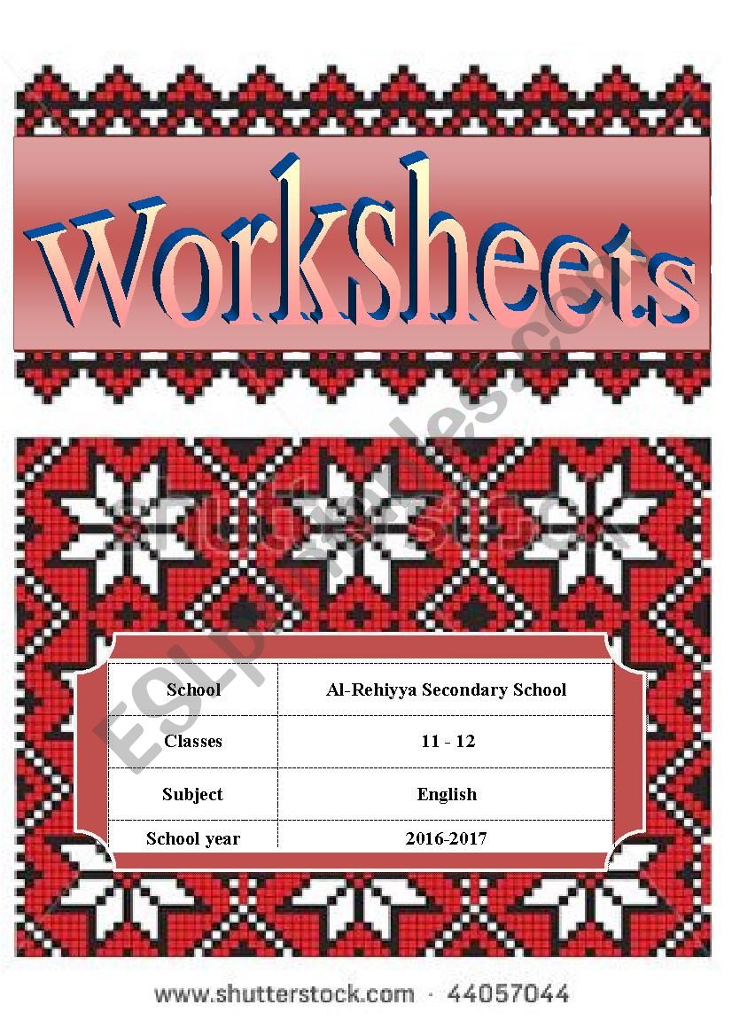 cover worksheet