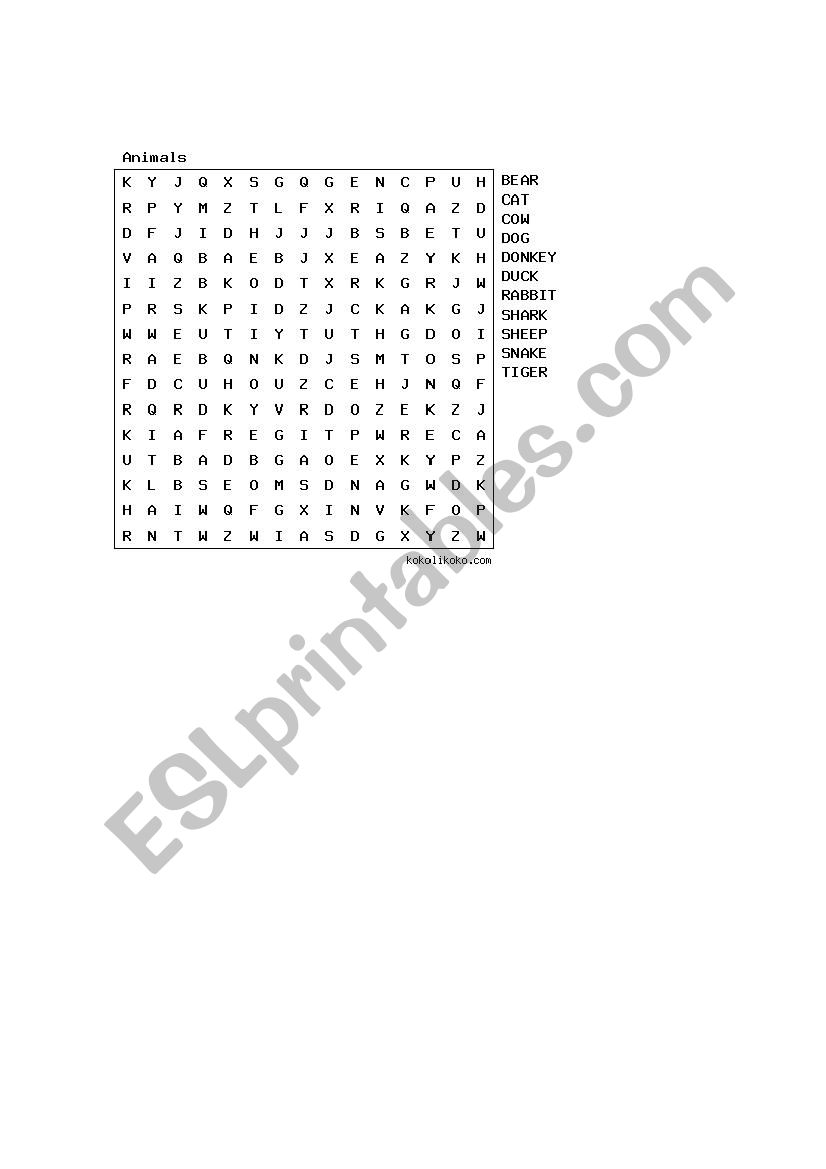 scramble worksheet