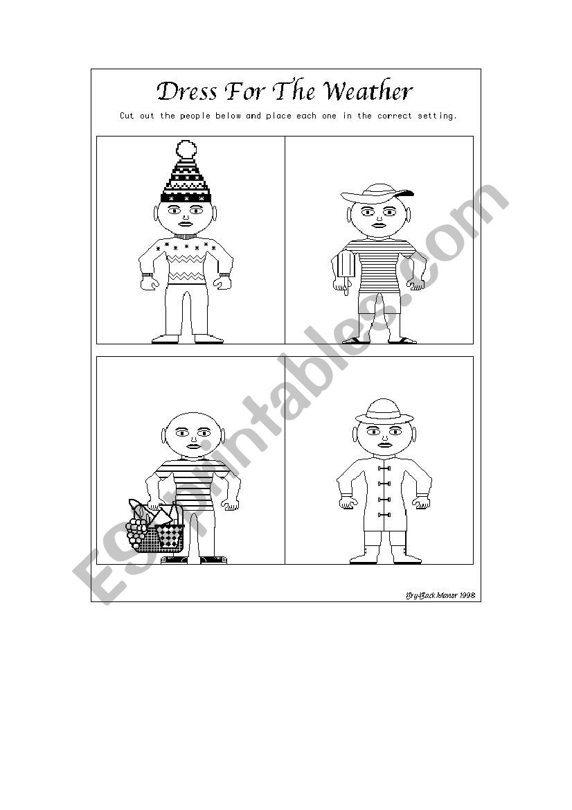 clothes and weather worksheet