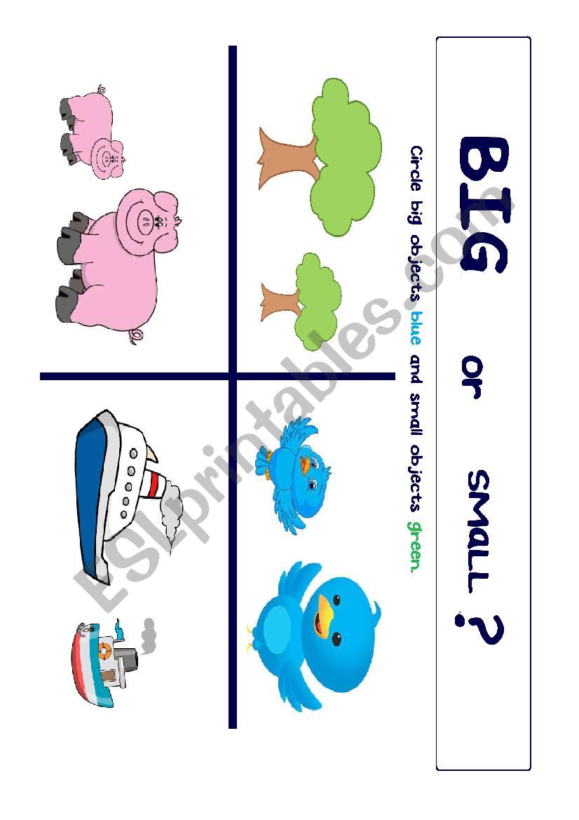 BIG OR SMALL? 1 worksheet