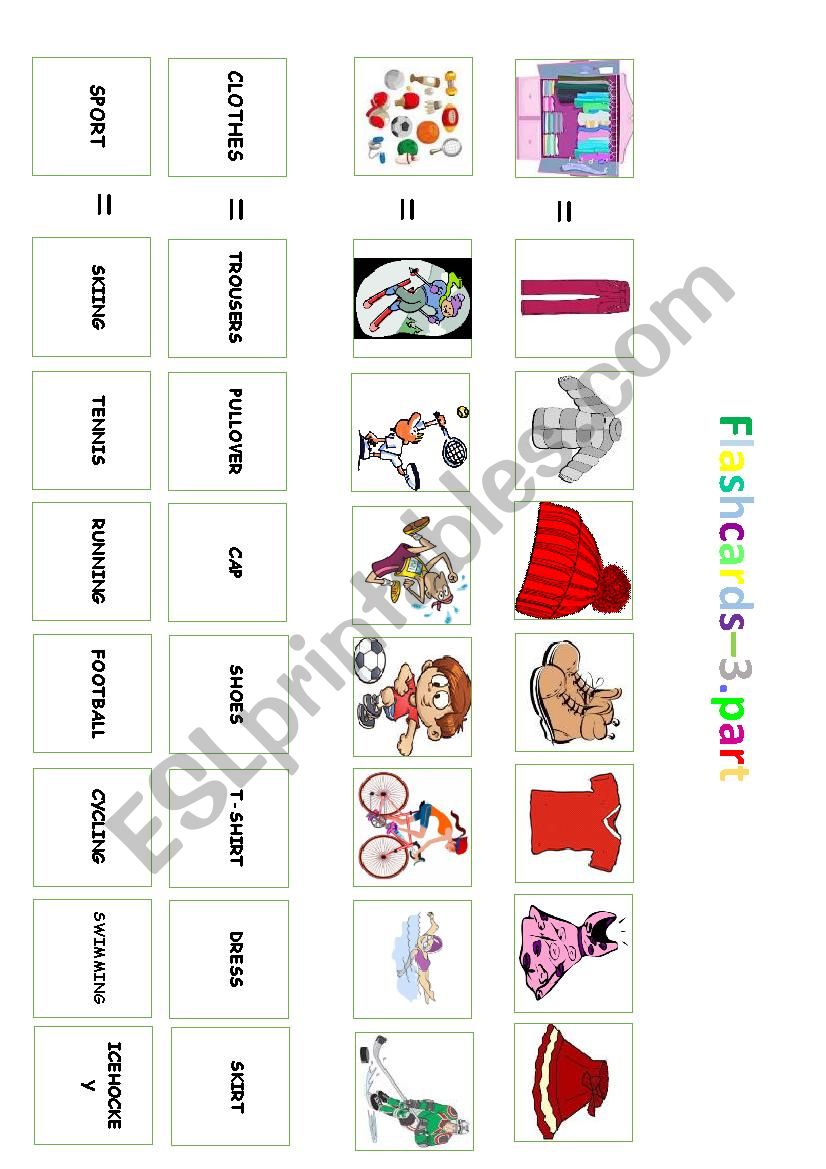 Flashcards - sorting of pictures / 3