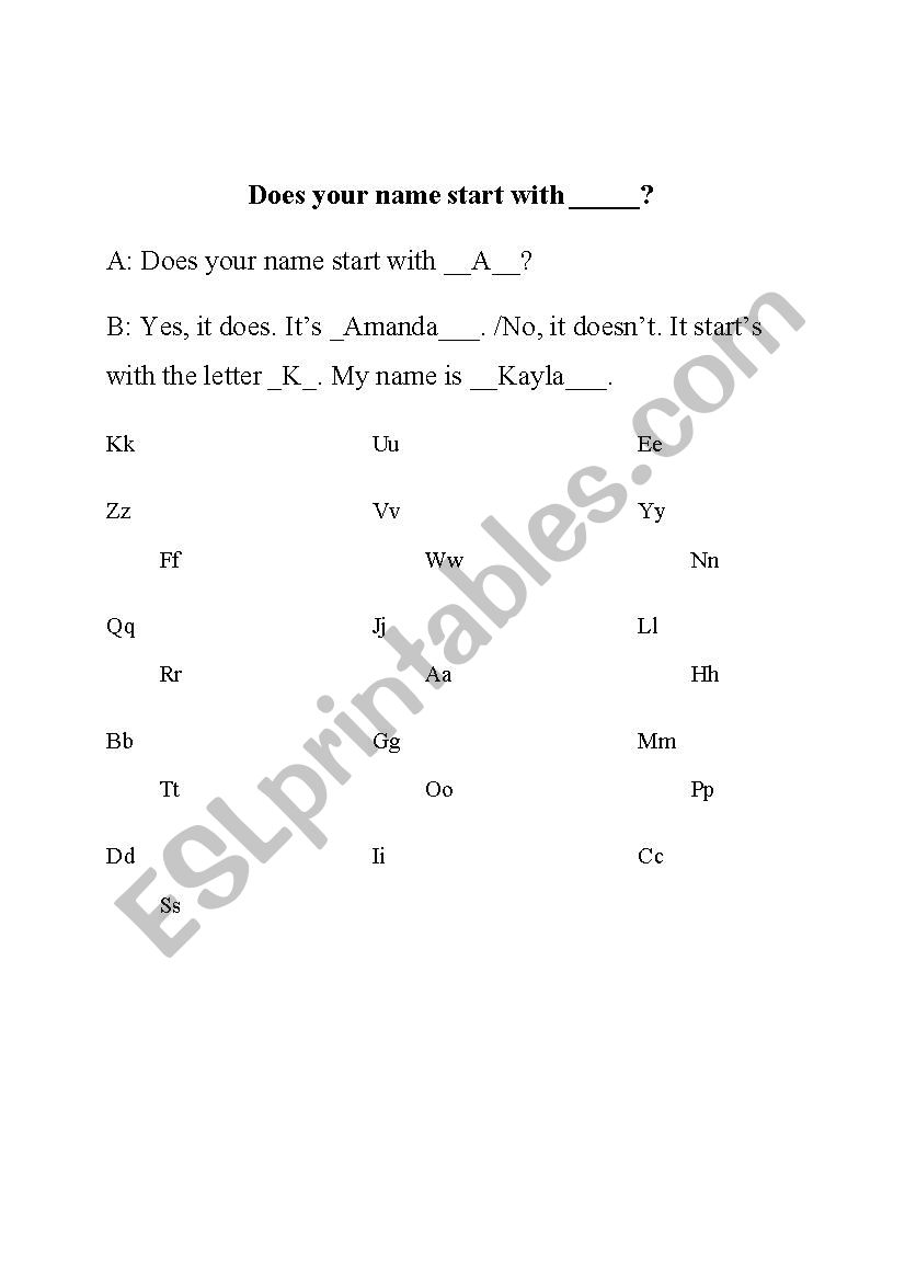 Alphabet Practice worksheet