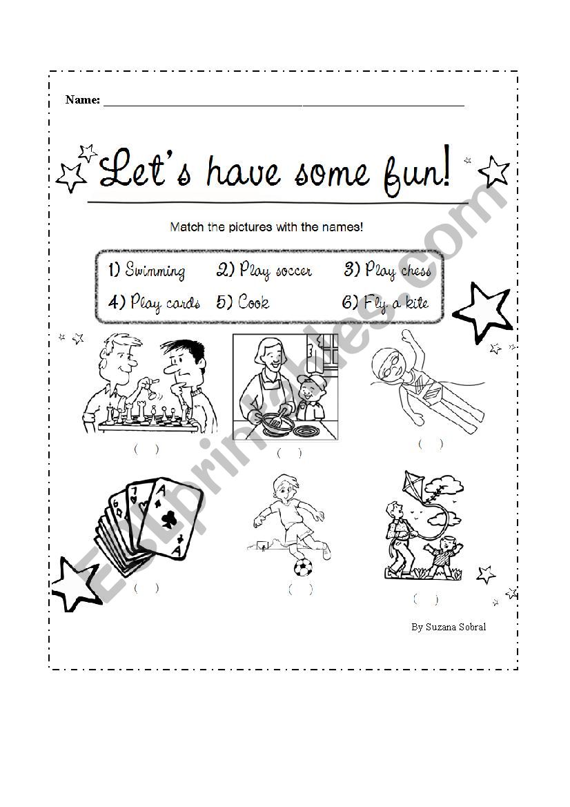 LetÂ´s Have Fun! worksheet