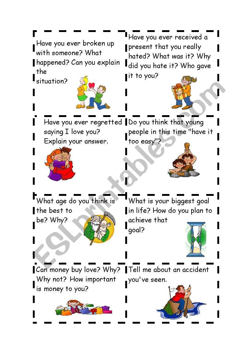 Conversation topics 1 worksheet