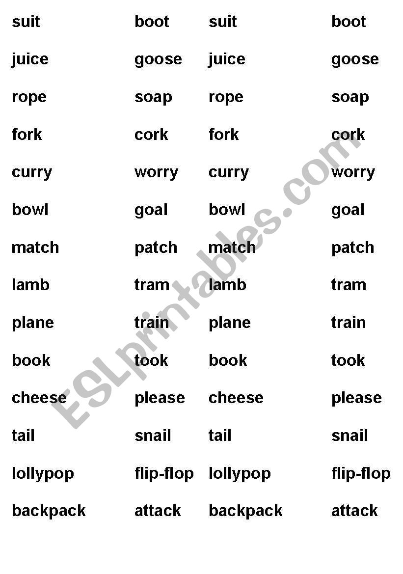 Rhyming Words worksheet