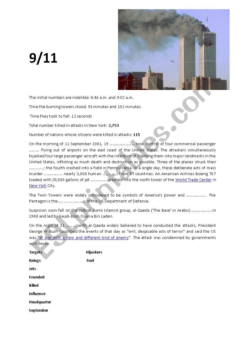 World Trade Center reading & listening