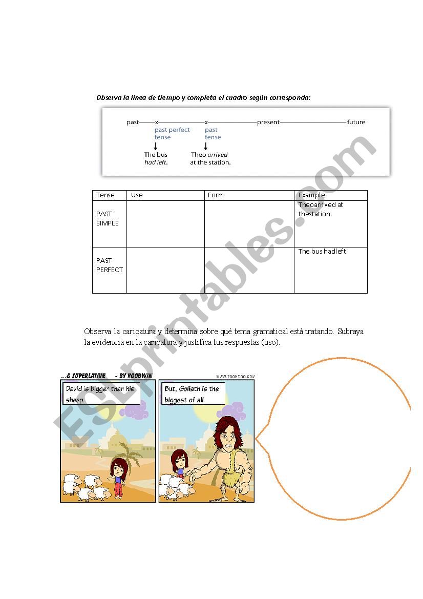 Mixed Tense Review worksheet