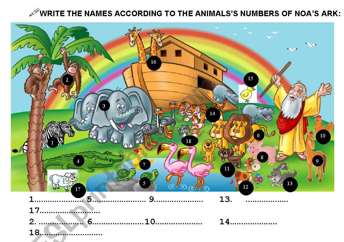 NOAS ARK worksheet