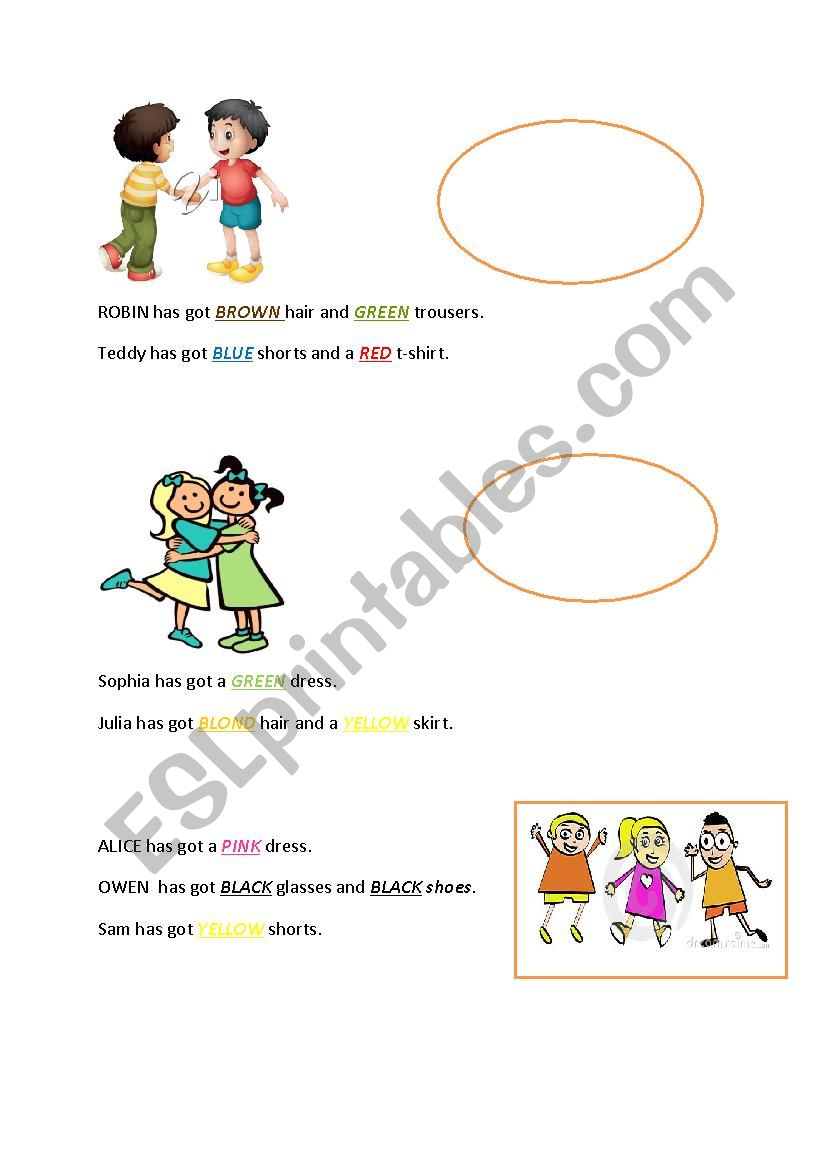 Clothes and colors for beginners 