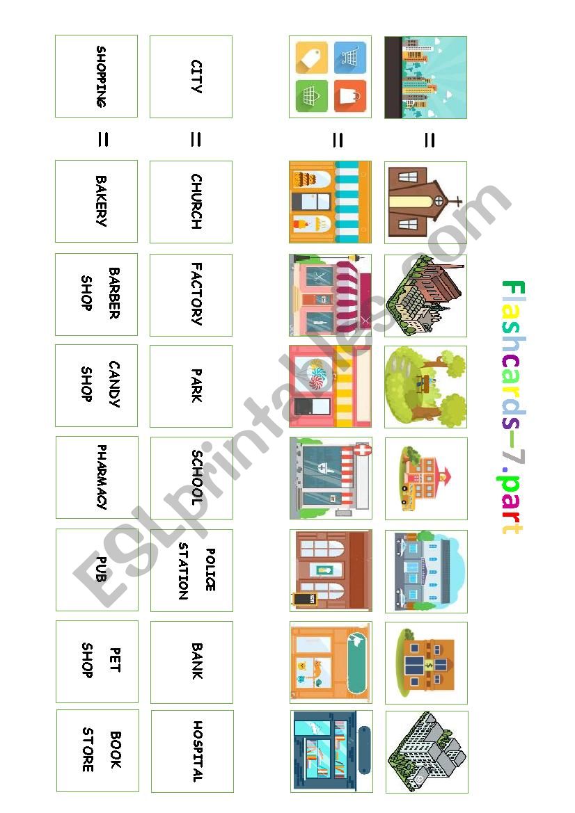 Flashcards - sorting of pictures / 7