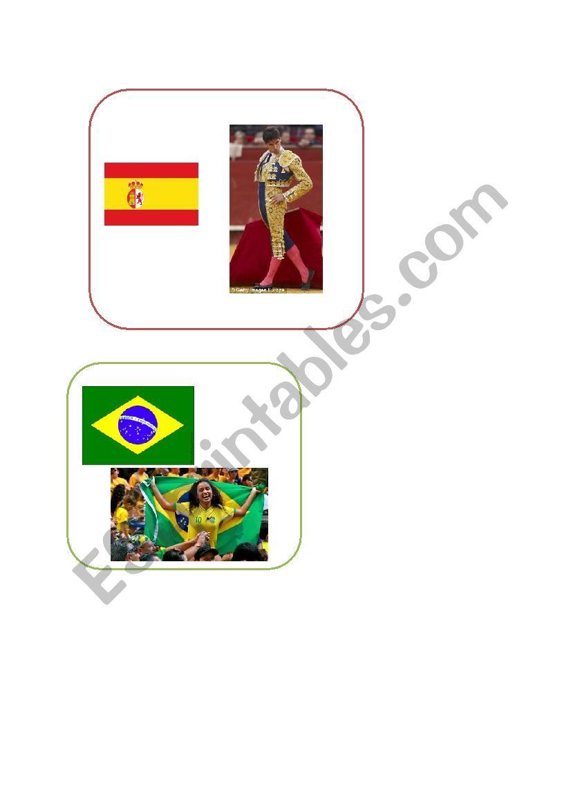 Nationalities worksheet
