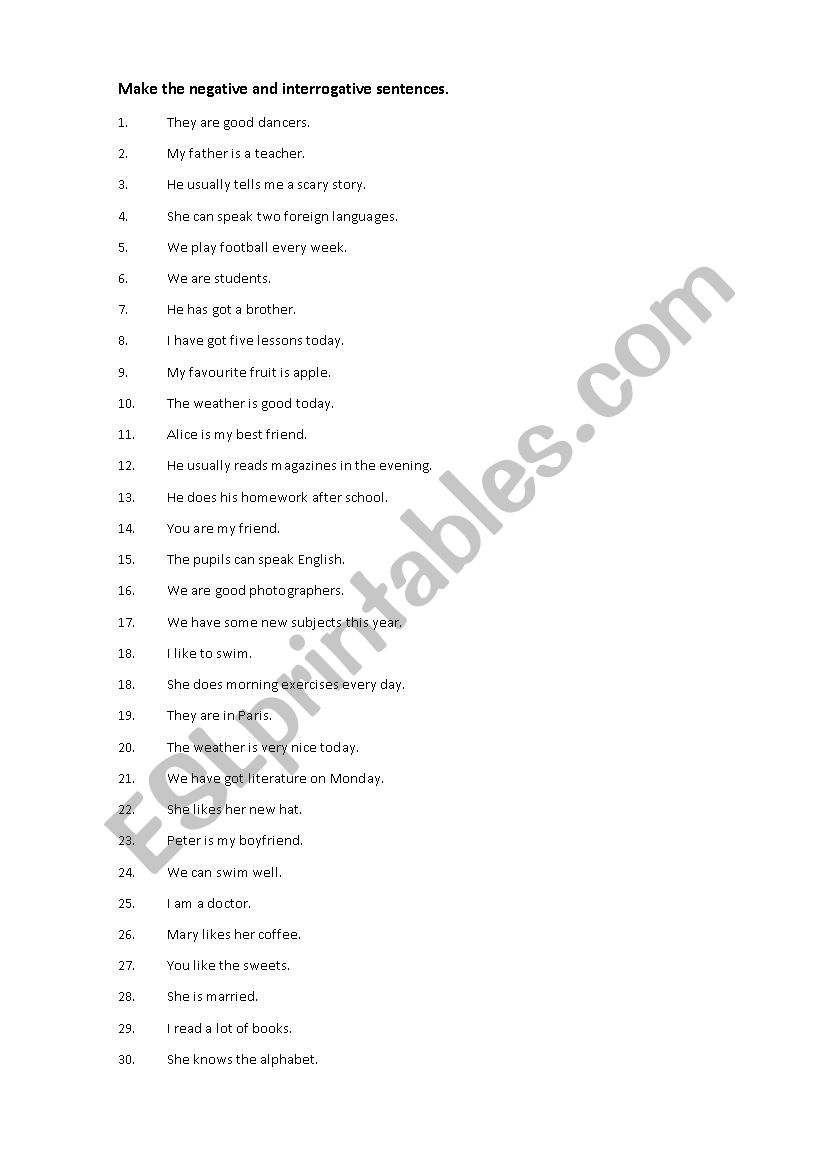 write-the-negative-and-interrogative-sentences-esl-worksheet-by-annabanana4